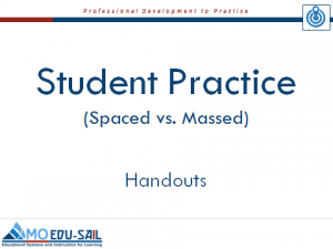 Student Practice Handout Slide