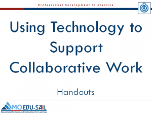 Using Tech for CW Handouts Slide