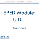 SPED UDL Handouts